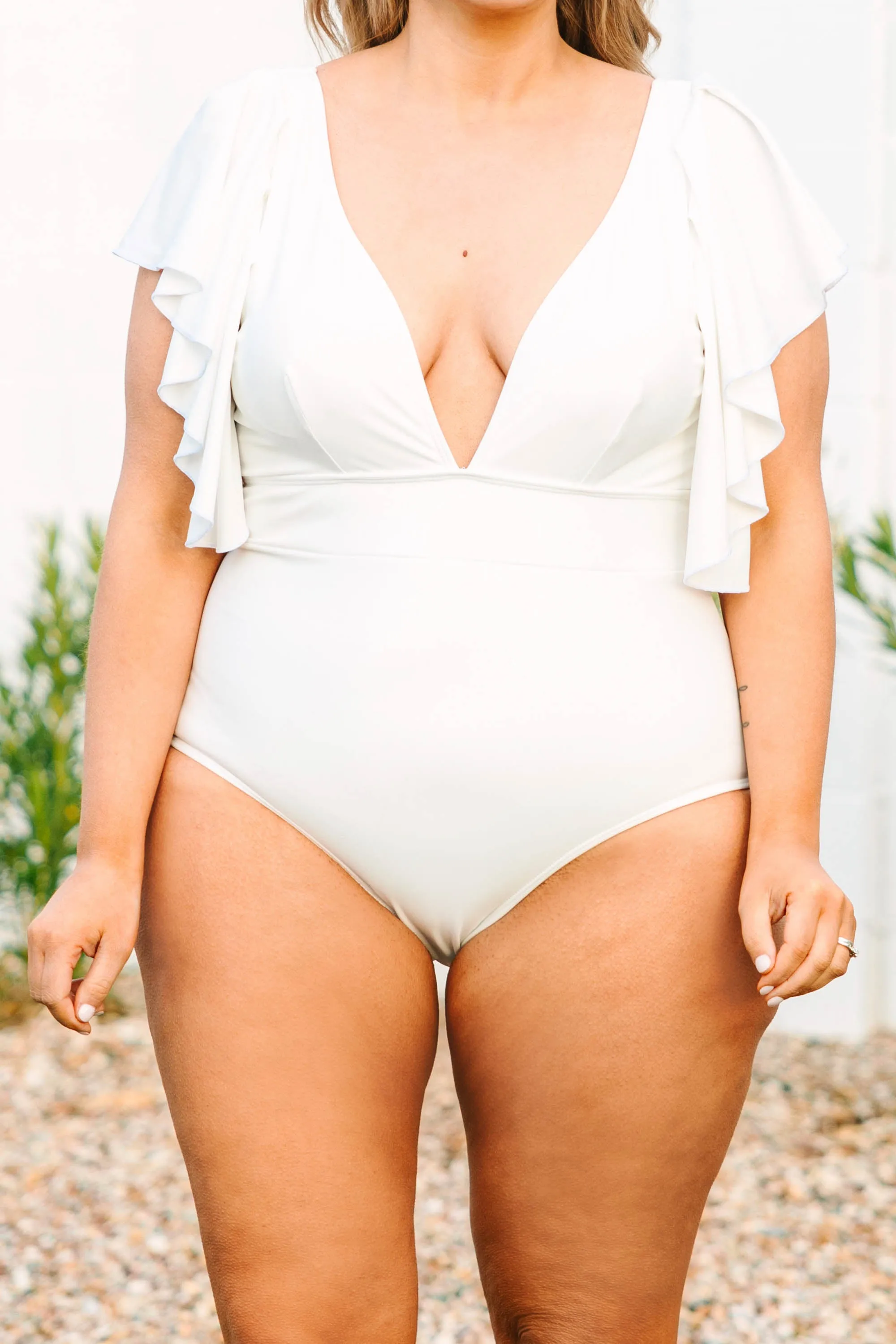 My Heart Is In Hawaii Swimsuit, White