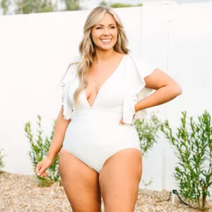 My Heart Is In Hawaii Swimsuit, White
