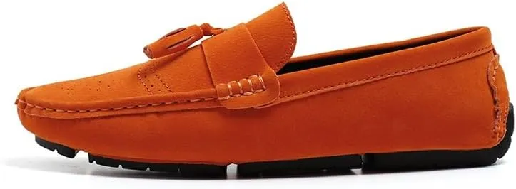 New Loafers for Men Penny Loafers with Tassel Suede Vamp Resistant Comfortable Anti-Slip Wedding Slip On