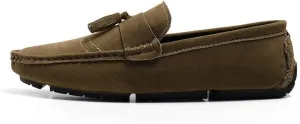 New Loafers for Men Penny Loafers with Tassel Suede Vamp Resistant Comfortable Anti-Slip Wedding Slip On