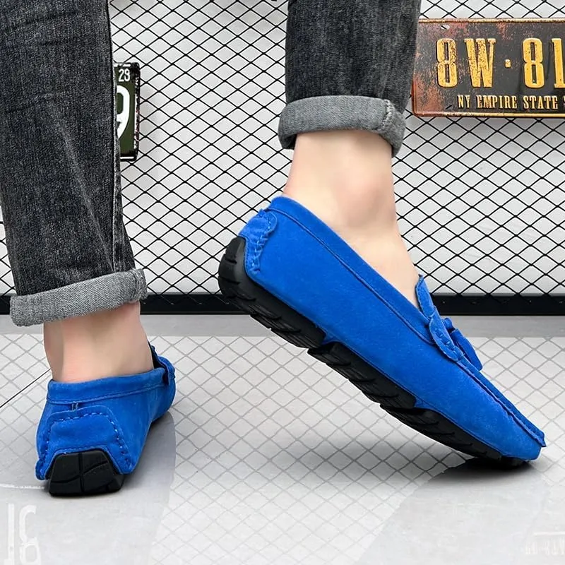 New Loafers for Men Penny Loafers with Tassel Suede Vamp Resistant Comfortable Anti-Slip Wedding Slip On