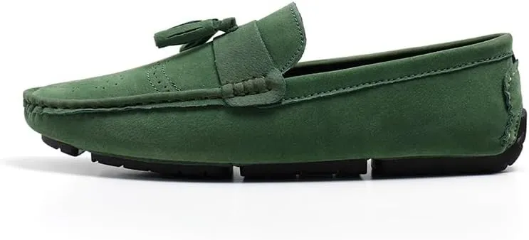 New Loafers for Men Penny Loafers with Tassel Suede Vamp Resistant Comfortable Anti-Slip Wedding Slip On