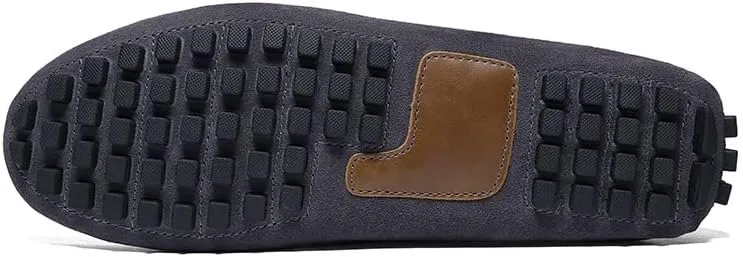 New Men's Shoes Mens Loafers Suede Leather Moccasins Driving Loafers Boat Shoes Simple Comfortable Flexible Flat Heel Lightweight Resistant Casual