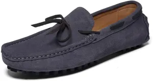 New Men's Shoes Mens Loafers Suede Leather Moccasins Driving Loafers Boat Shoes Simple Comfortable Flexible Flat Heel Lightweight Resistant Casual