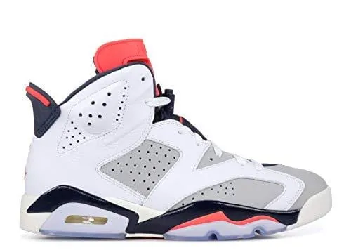 Nike Jordan Retro 6 - Men's (9.5, White/Infrared 23/Neutral Grey/White/Sail)