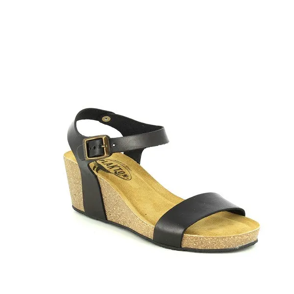 Plakton 363023 Black Slingback Wedges