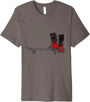 Red Shoes and Skateboarding t-shirt