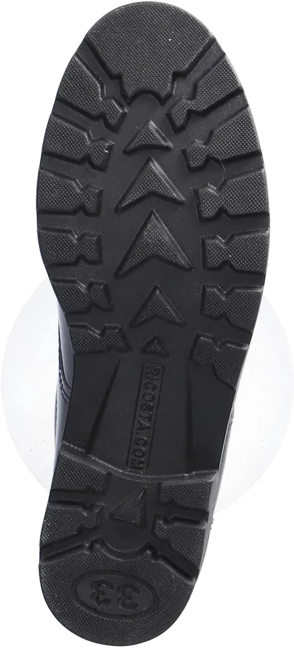 RICOSTA Nancy 7201002-093 Black Patent Leather Girls Lace Up School Shoes