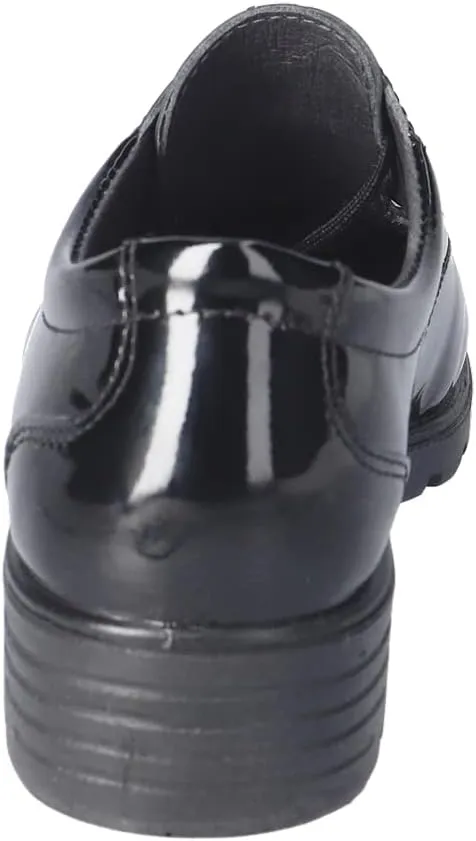 RICOSTA Nancy 7201002-093 Black Patent Leather Girls Lace Up School Shoes