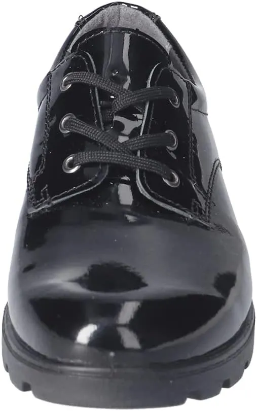 RICOSTA Nancy 7201002-093 Black Patent Leather Girls Lace Up School Shoes