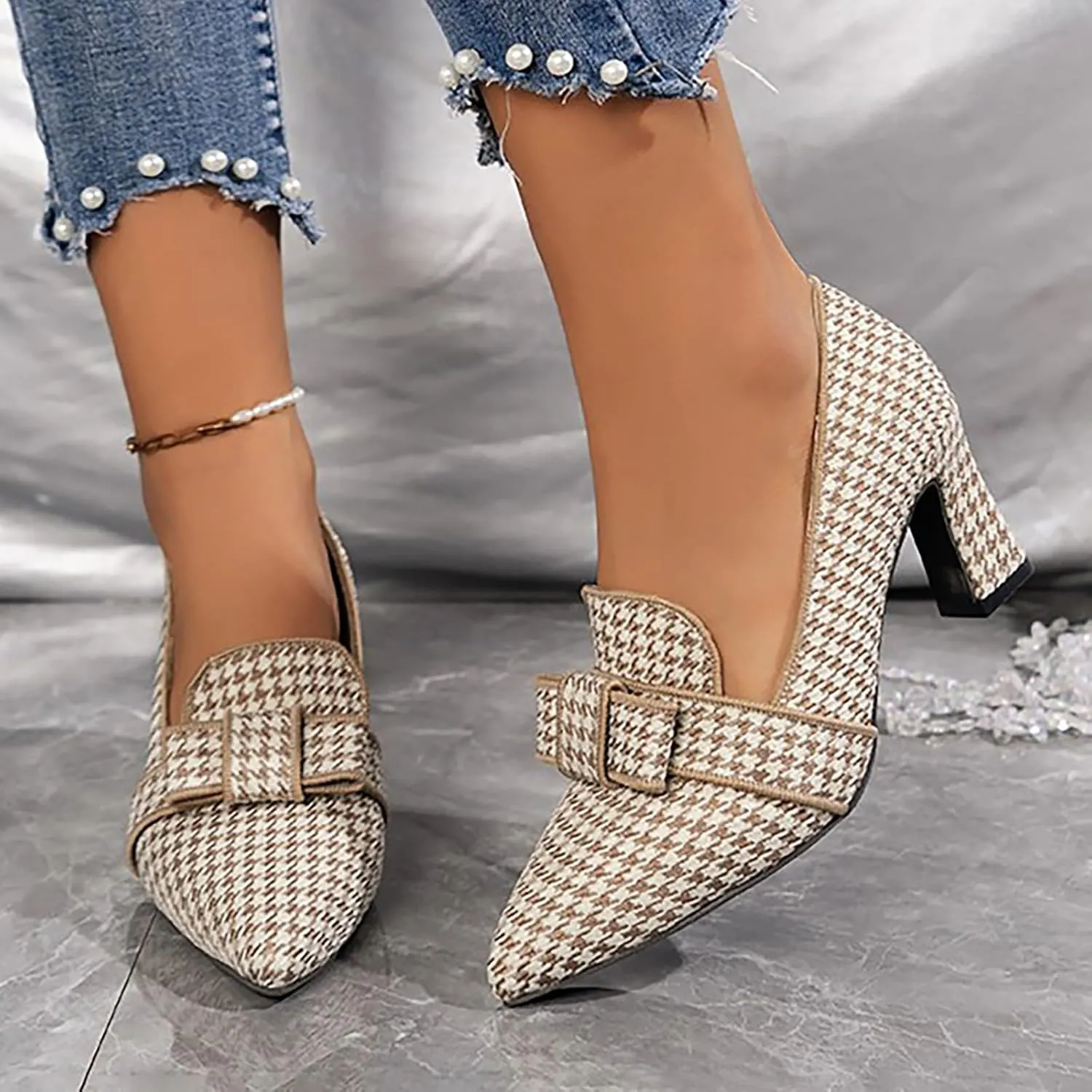 Silver Girl High Heel Black High Heel High Heel for Woman Casual Leisure Shoes High Heeled Boots for Women Knee Length