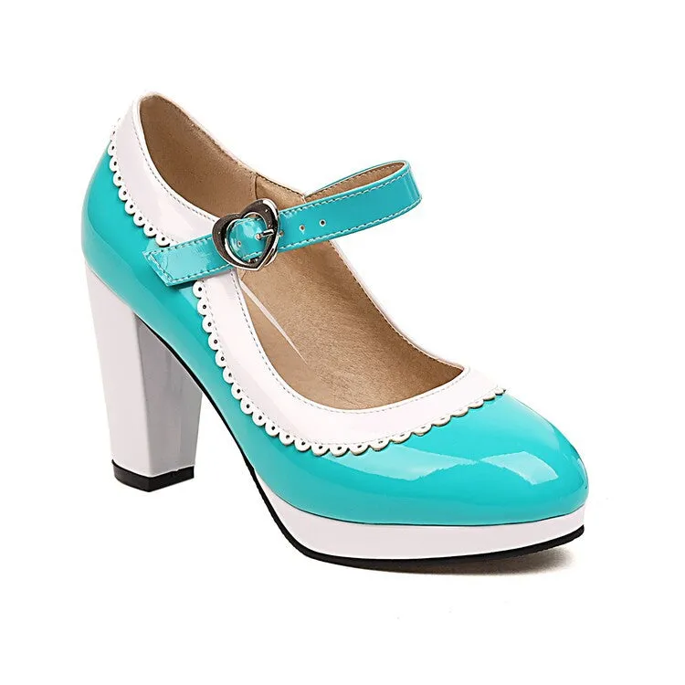 Spring And Summer Women's Shoes Mary Jane High Heels Shallow Lace Simple Retro Elegant