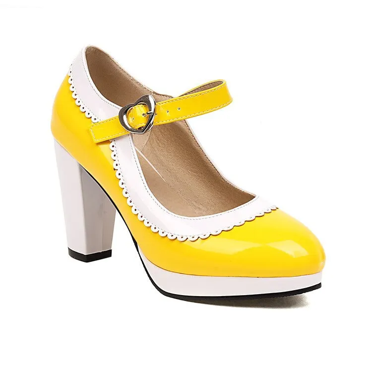 Spring And Summer Women's Shoes Mary Jane High Heels Shallow Lace Simple Retro Elegant