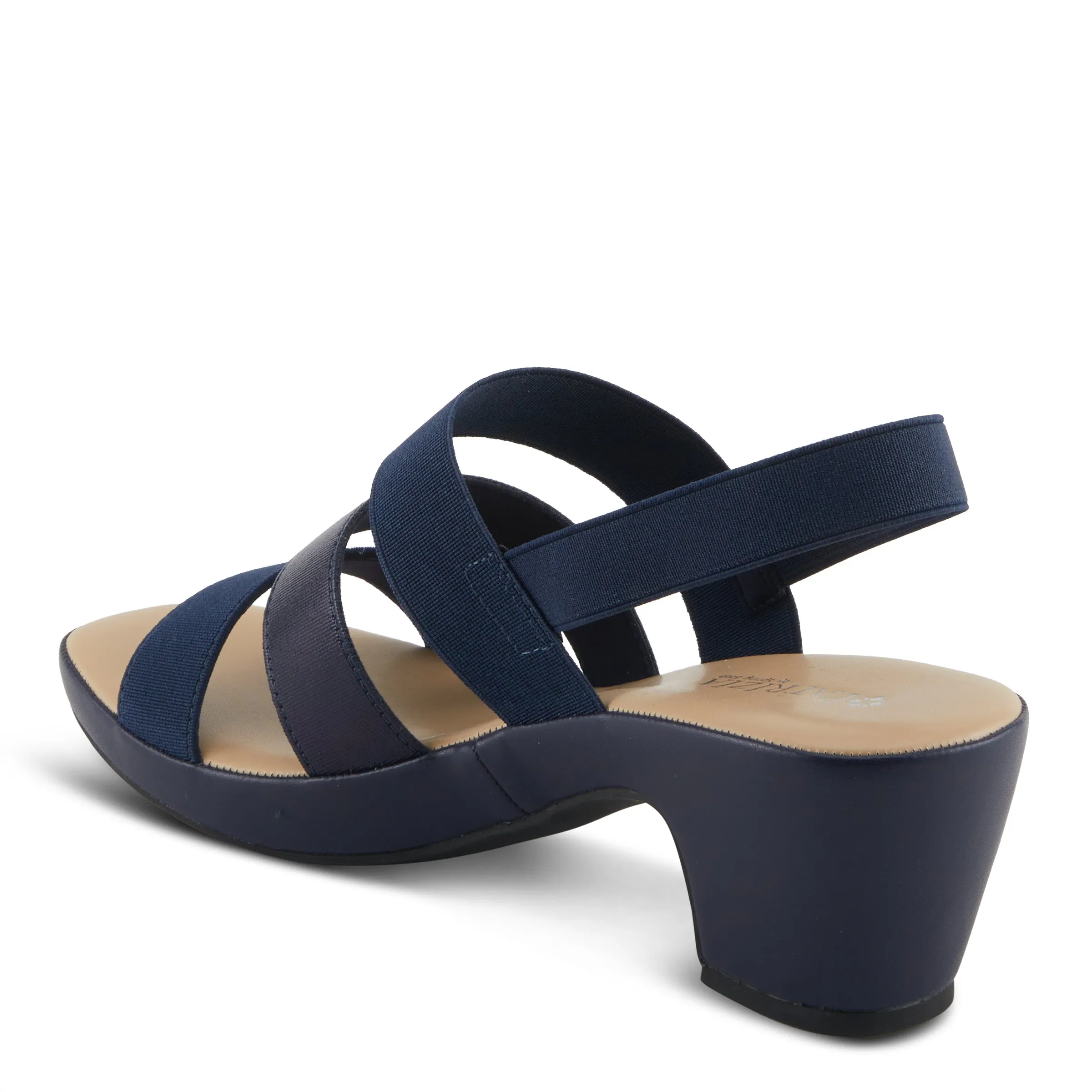 Spring Step Shoes  Patrizia Marzula Women’s Metallic Textile Sandals 2.5" Heel