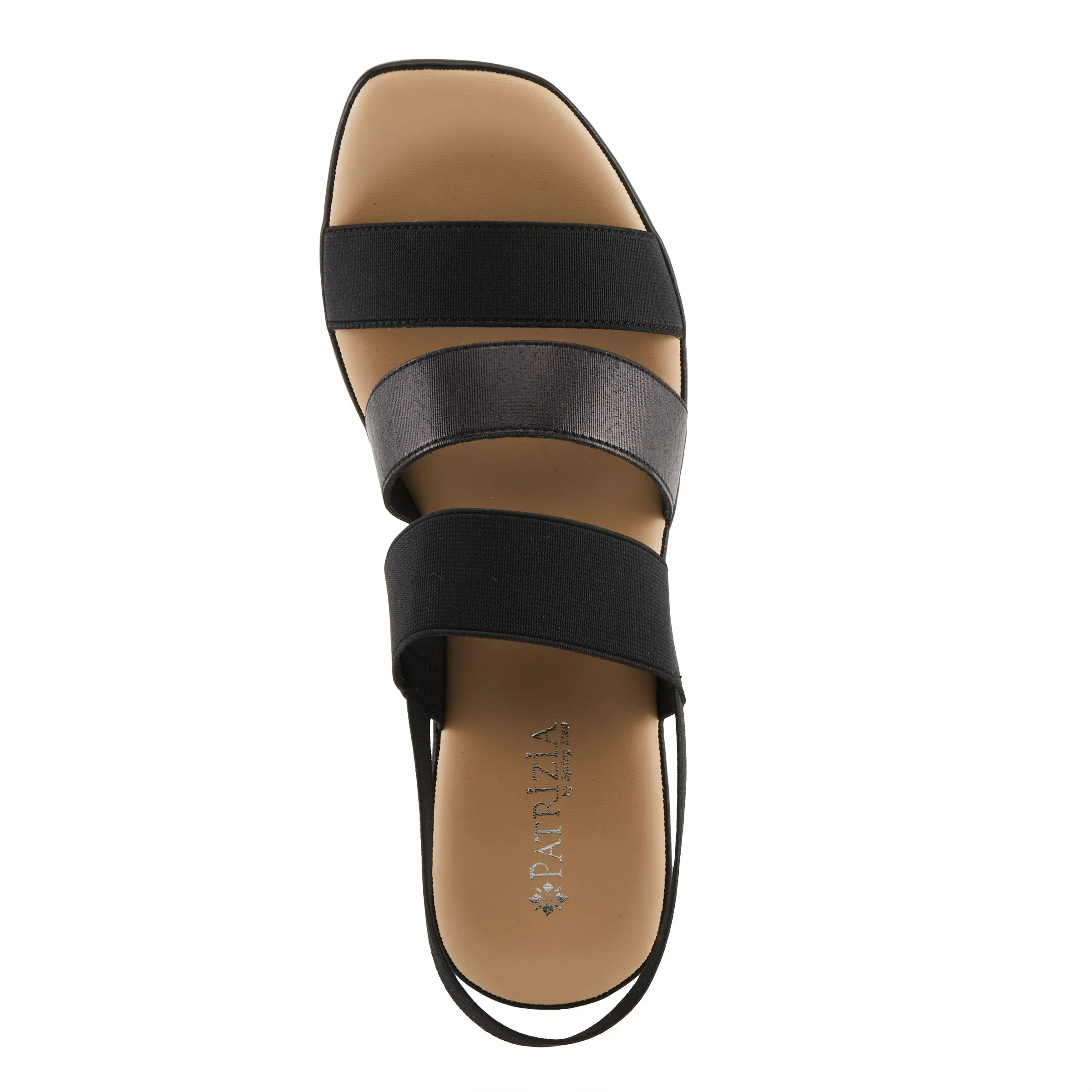 Spring Step Shoes  Patrizia Marzula Women’s Metallic Textile Sandals 2.5" Heel