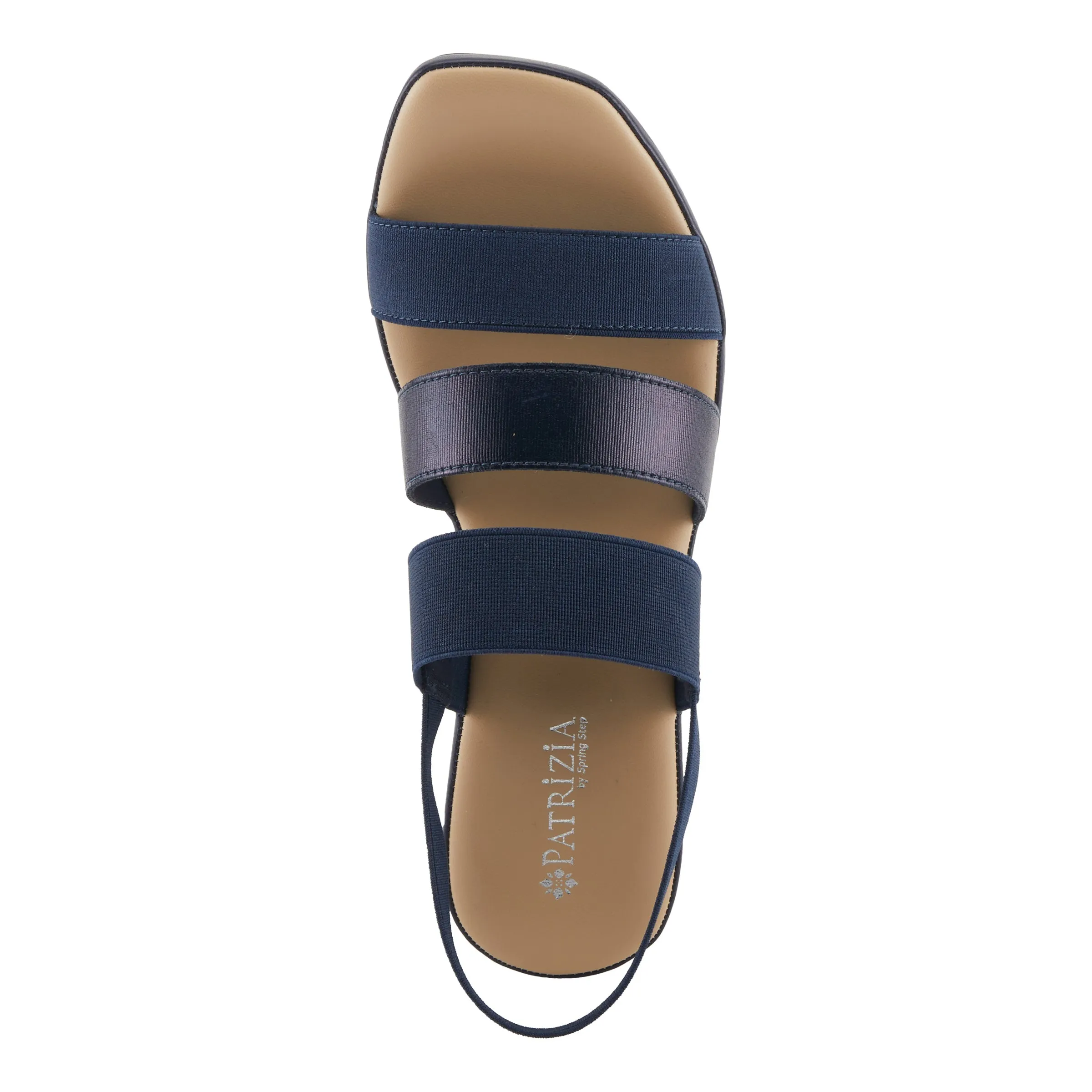 Spring Step Shoes  Patrizia Marzula Women’s Metallic Textile Sandals 2.5" Heel