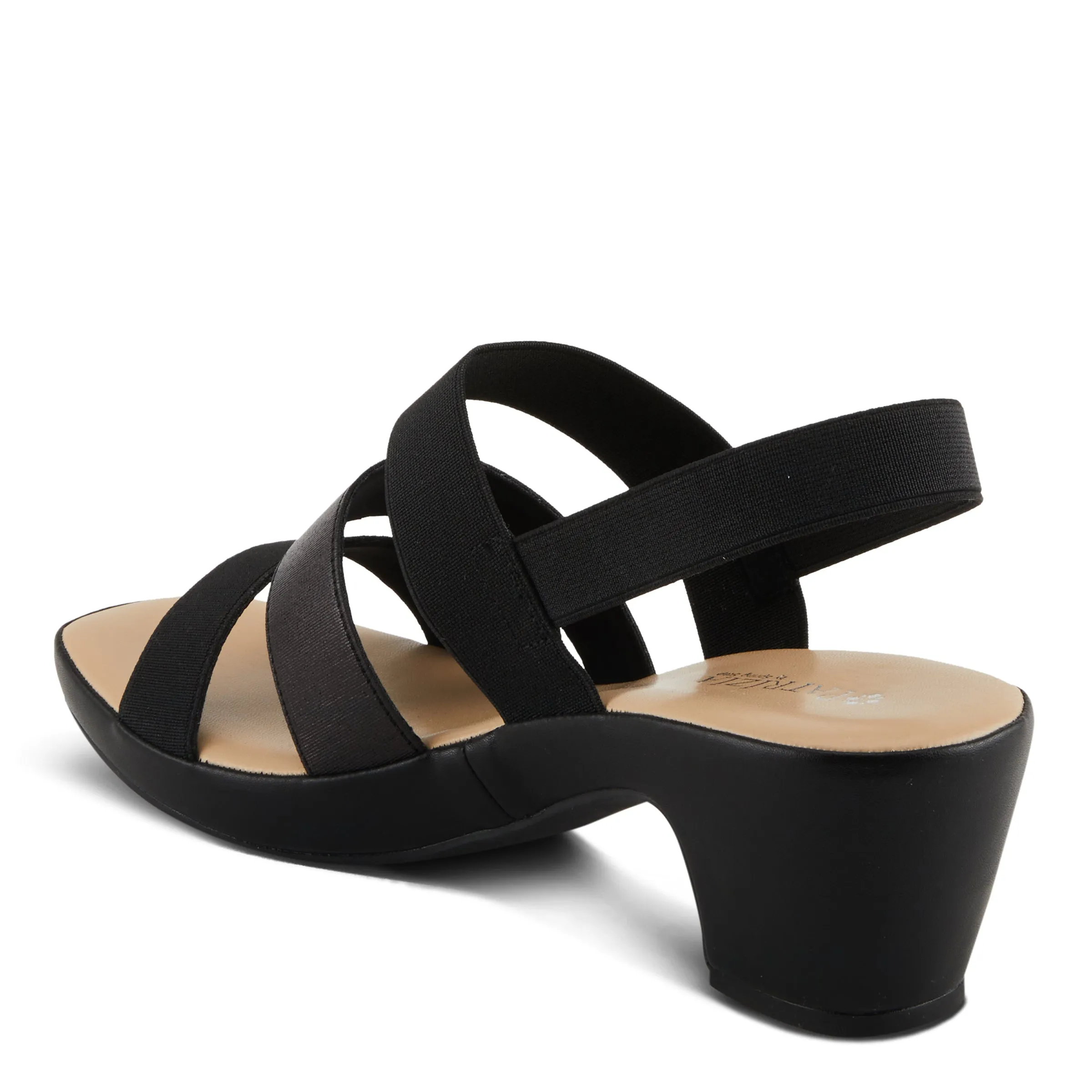 Spring Step Shoes  Patrizia Marzula Women’s Metallic Textile Sandals 2.5" Heel