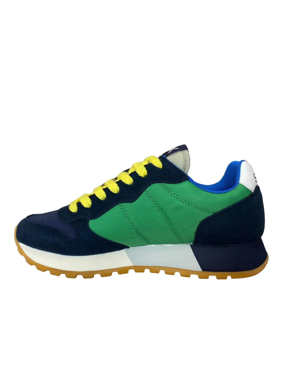 Sun68 sneakers da uomo Jaki Tricolors Z33112 0788 navy blue-verde prato