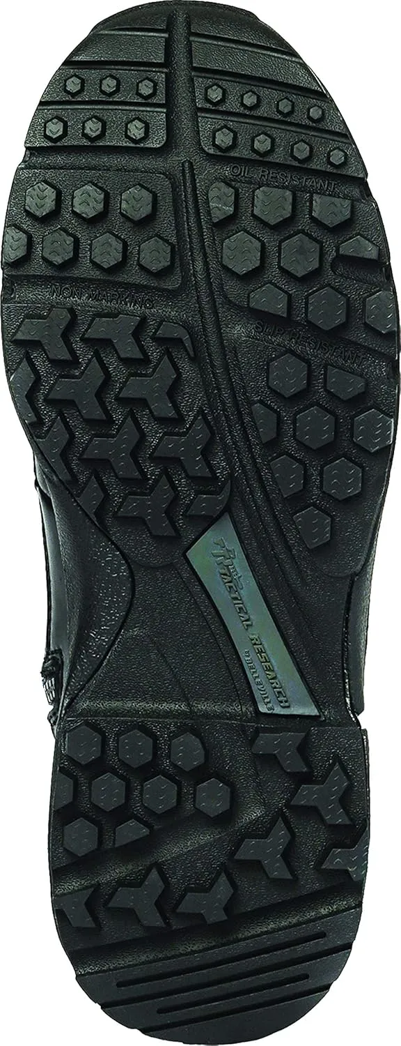 TACTICAL RESEARCH TR Chrome TR998Z WP CT 8" Waterproof Men's Tactical Boots - Black Leather Boots with Composite Safety Toe, BBP Membrane & StreetNav Traction Outsole