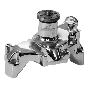 Tuff Stuff Platinum SuperCool Aluminum Water Pump - Long Design - Polished - SB Chevy