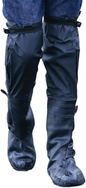 Waterproof Rain Shoe Covers | Waterproof Shoe Covers for Men Women, Boots Over Shoes - Reusable, Durable, Comfortable & Kick-Proof for Rainy and Snowy Outdoors