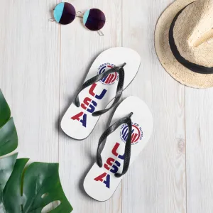 Wrestler Nation USA Flip-Flops